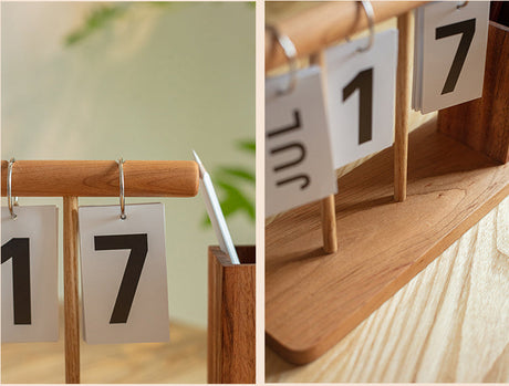 JUHAN Seraphina Elegant Wooden Calendar Desk Holder Luxury Decor from JUHAN