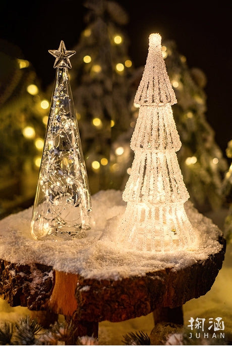 JUHAN Seraphina Festive Glowing Desktop Glass Tree from JUHAN