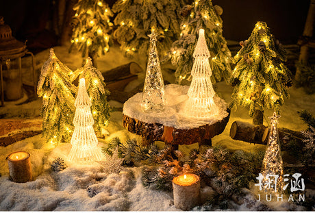 JUHAN Seraphina Festive Glowing Desktop Glass Tree from JUHAN