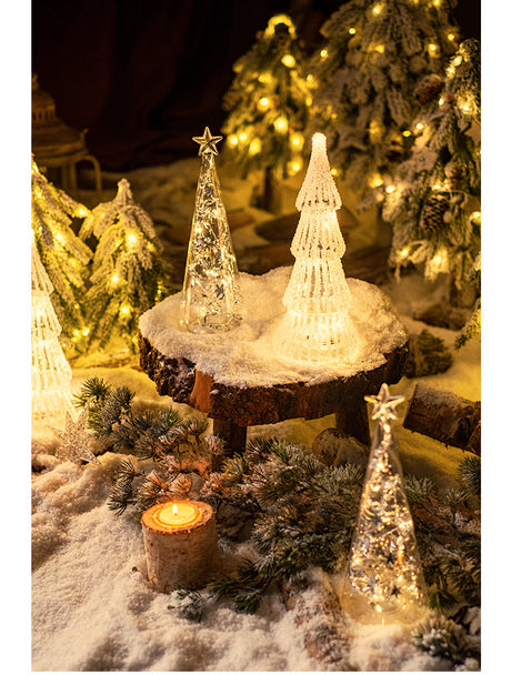 JUHAN Seraphina Festive Glowing Desktop Glass Tree from JUHAN
