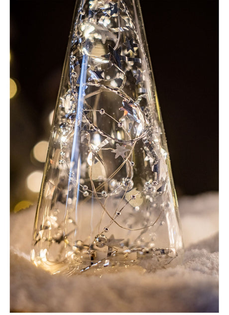 JUHAN Seraphina Festive Glowing Desktop Glass Tree from JUHAN