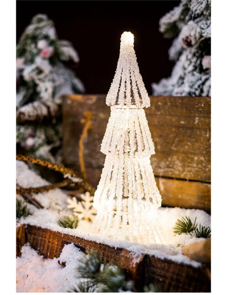 JUHAN Seraphina Festive Glowing Desktop Glass Tree from JUHAN