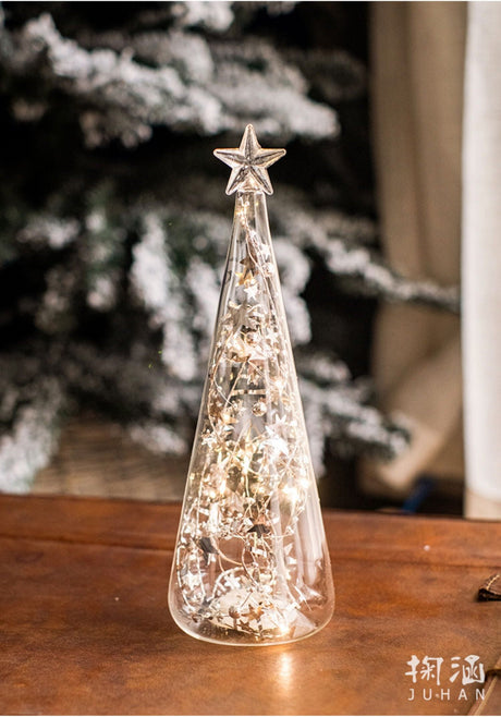 JUHAN Seraphina Festive Glowing Desktop Glass Tree from JUHAN
