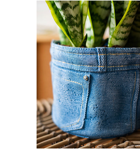 JUHAN Sotsuji Denim Pocket Floral Desktop Decor from JUHAN