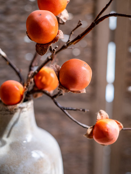 JUHAN Thalassa Lush Decorative Simulation Persimmon Branches from JUHAN
