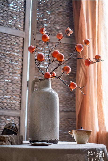 JUHAN Thalassa Lush Decorative Simulation Persimmon Branches from JUHAN