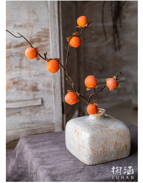 JUHAN Thalassa Lush Decorative Simulation Persimmon Branches from JUHAN