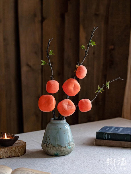 JUHAN Thalassa Lush Decorative Simulation Persimmon Branches from JUHAN