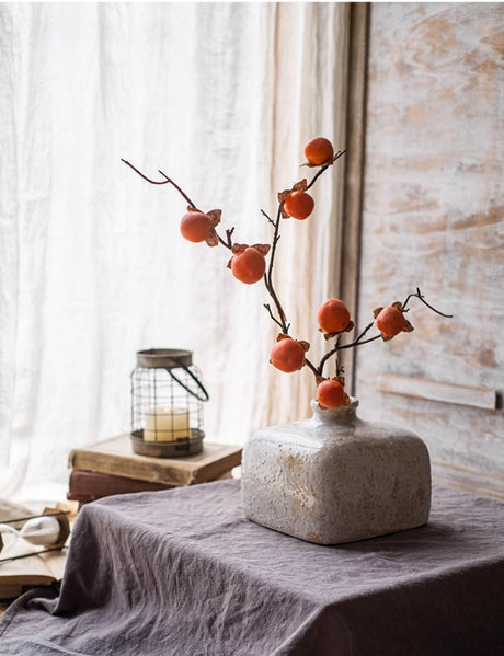 JUHAN Thalassa Lush Decorative Simulation Persimmon Branches from JUHAN