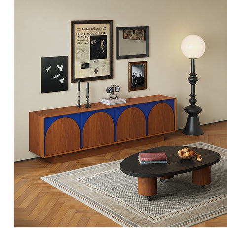 KOCU HOME Alessia Rustic Solid Wood TV Cabinet from KOCU HOME