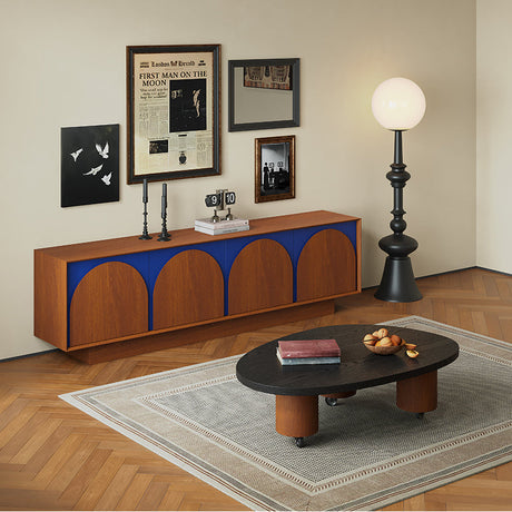 KOCU HOME Alessia Rustic Solid Wood TV Cabinet from KOCU HOME