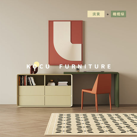 KOCU HOME Elowen Modern Retractable Corner Study Desk from KOCU HOME