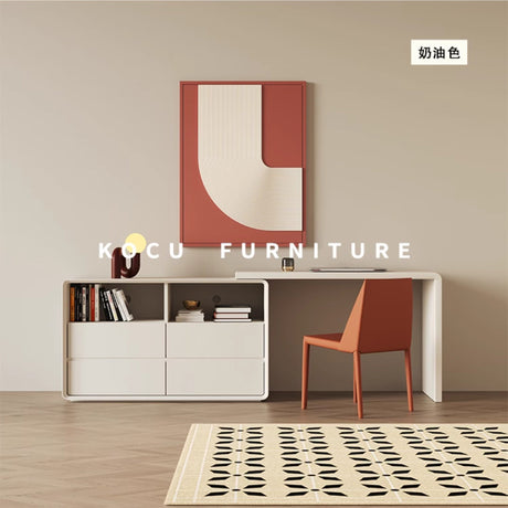KOCU HOME Elowen Modern Retractable Corner Study Desk from KOCU HOME