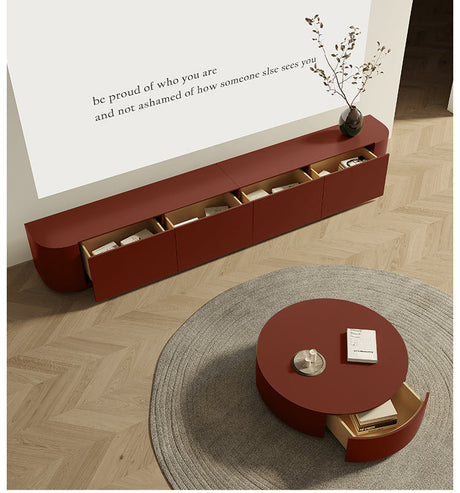 KOCU HOME Isadora Sleek Modern TV Cabinet Coffee Table Combination from KOCU HOME