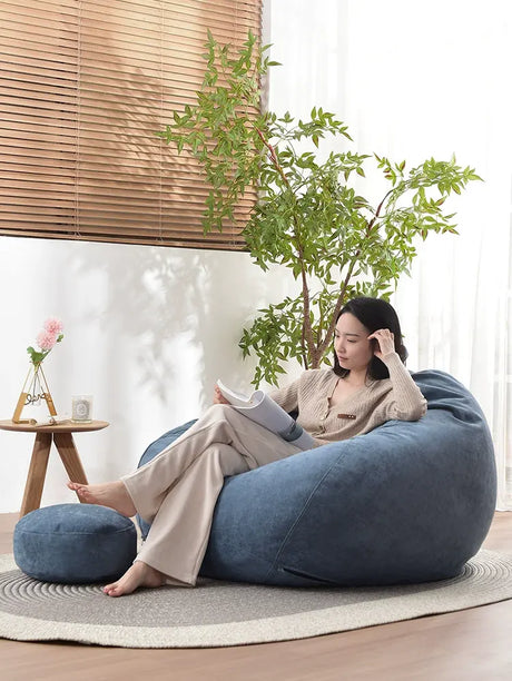 LEDONG Marcellus Cozy Suede Leisure Beanbag Chair from LEDONG