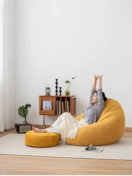 LEDONG Marcellus Cozy Suede Leisure Beanbag Chair from LEDONG