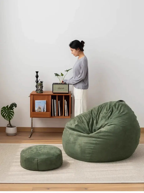 LEDONG Marcellus Cozy Suede Leisure Beanbag Chair from LEDONG
