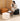 LEDONG Santiago Cozy Scratch-Resistant Leather Cube Stool from LEDONG