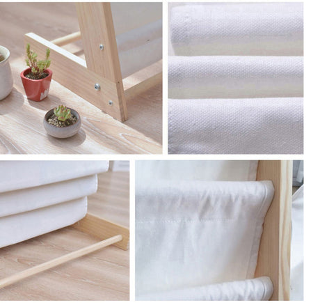 LITTLE DOVE Isolde Charming Natural Wood Bookshelf Storage System from LITTLE DOVE
