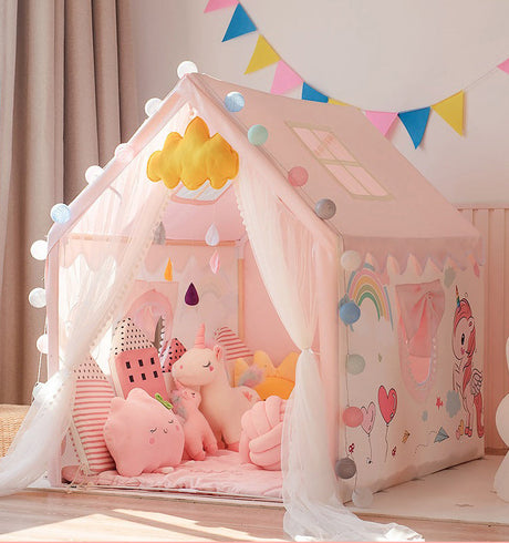 LITTLE DOVE Santiago Enchanted Indoor Castle Tent Playhouse from LITTLE DOVE