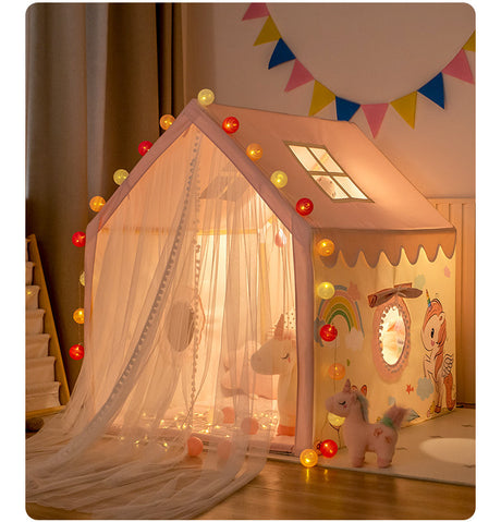 LITTLE DOVE Santiago Enchanted Indoor Castle Tent Playhouse from LITTLE DOVE