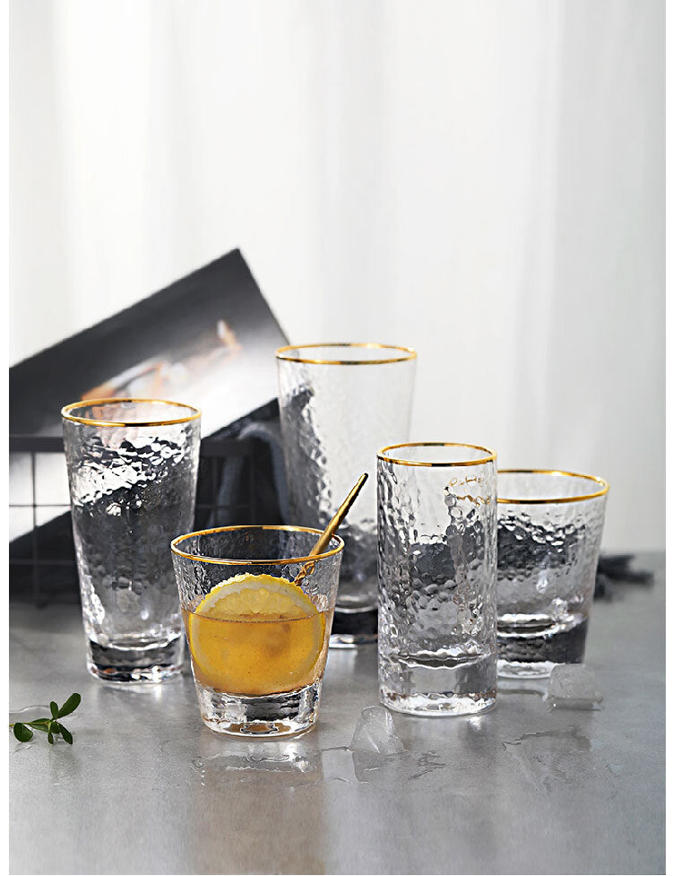 LIVETAI Adriano Elegant Golden Border Glass Cup from LIVETAI
