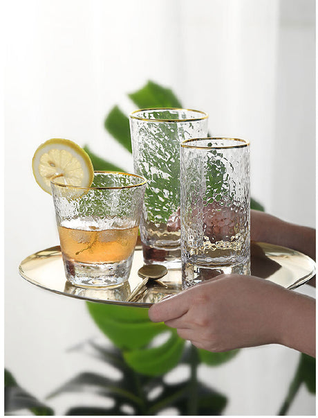 LIVETAI Adriano Elegant Golden Border Glass Cup from LIVETAI