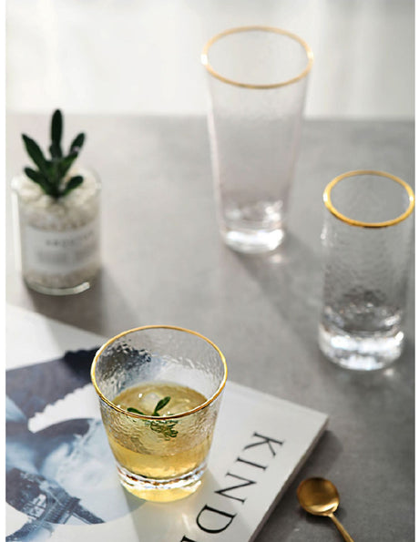 LIVETAI Adriano Elegant Golden Border Glass Cup from LIVETAI