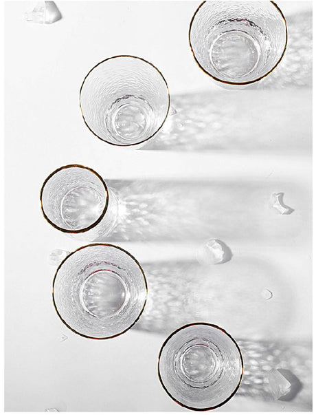 LIVETAI Adriano Elegant Golden Border Glass Cup from LIVETAI