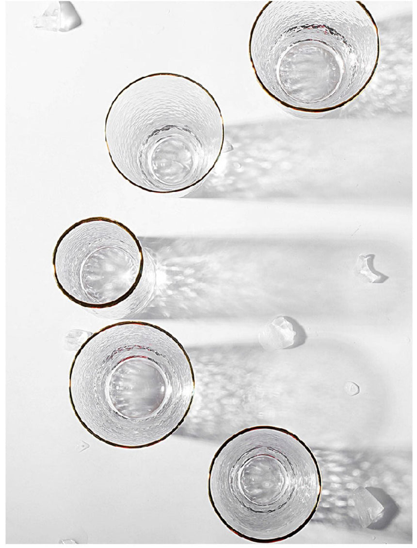 LIVETAI Adriano Elegant Golden Border Glass Cup from LIVETAI
