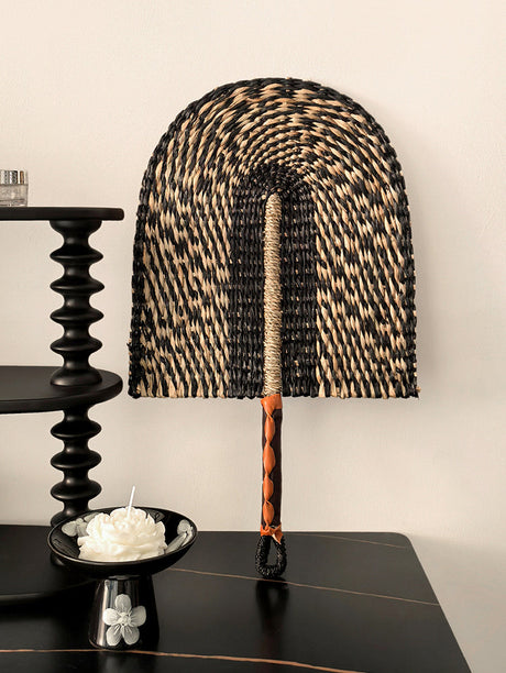 LIVETAI Akira Eco-Friendly Summer Hand-Cranked Sea Grass Fan from LIVETAI