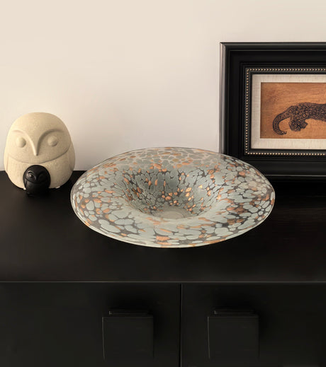 LIVETAI Alhambra Elegant Glass Decorative Fruit Plate from LIVETAI