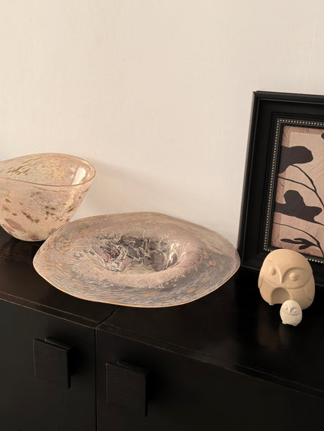 LIVETAI Alhambra Elegant Glass Decorative Fruit Plate from LIVETAI