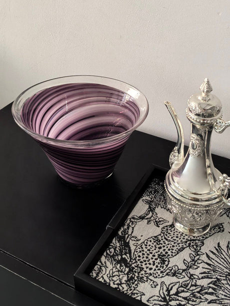 LIVETAI Alhambra Elegant Glass Decorative Fruit Plate from LIVETAI