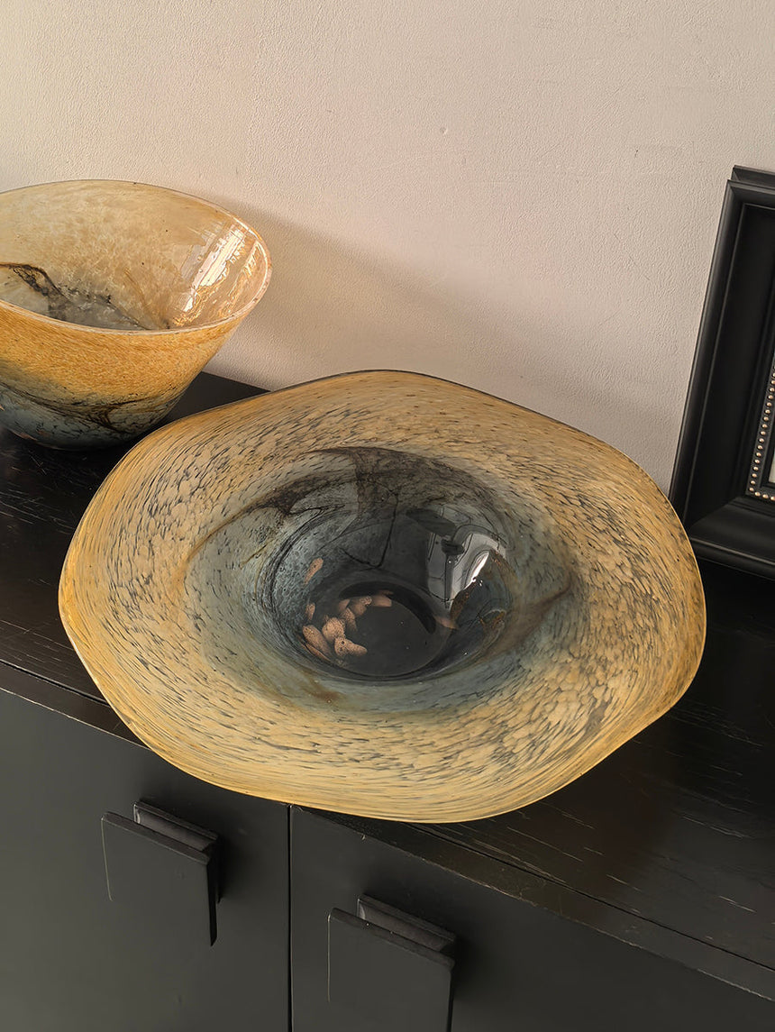 LIVETAI Alhambra Elegant Glass Decorative Fruit Plate from LIVETAI