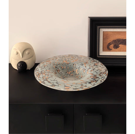 LIVETAI Alhambra Elegant Glass Decorative Fruit Plate from LIVETAI
