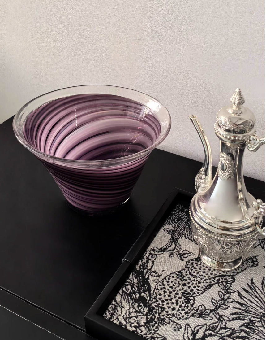 LIVETAI Alhambra Elegant Glass Decorative Fruit Plate from LIVETAI