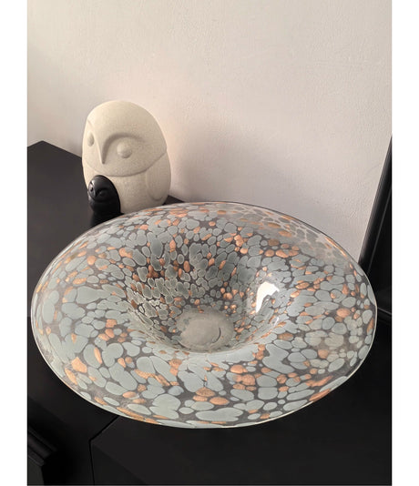 LIVETAI Alhambra Elegant Glass Decorative Fruit Plate from LIVETAI
