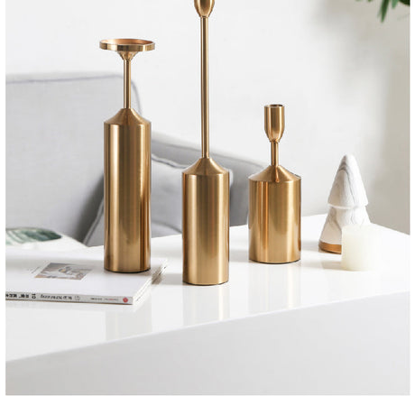 LIVETAI Amethyst European-Style Light Luxury Candleholder Decor. from LIVETAI