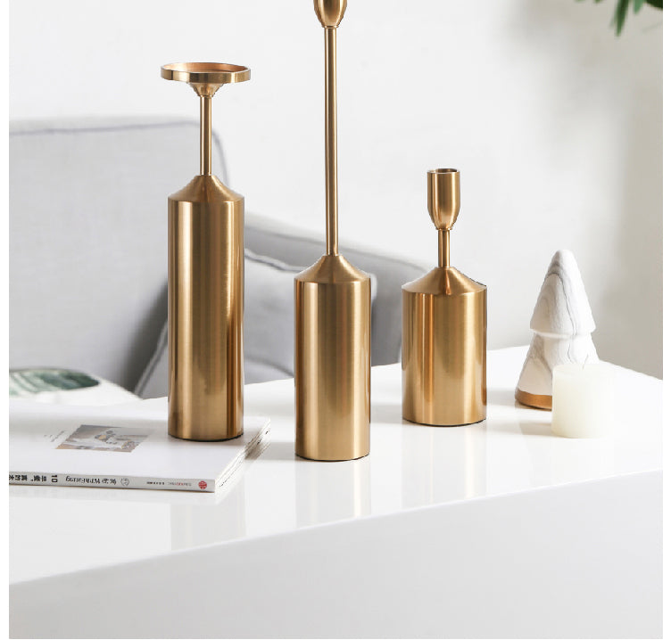 LIVETAI Amethyst European-Style Light Luxury Candleholder Decor. from LIVETAI
