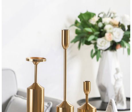 LIVETAI Amethyst European-Style Light Luxury Candleholder Decor. from LIVETAI