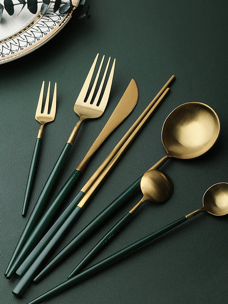 LIVETAI Aria Golden Light Luxury Dessert Set from LIVETAI