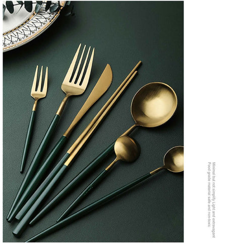 LIVETAI Aria Golden Light Luxury Dessert Set from LIVETAI