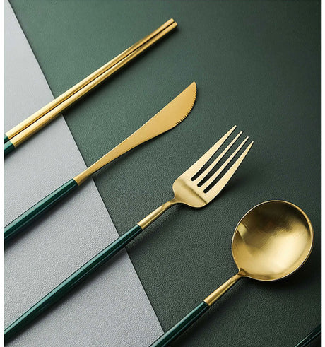 LIVETAI Aria Golden Light Luxury Dessert Set from LIVETAI