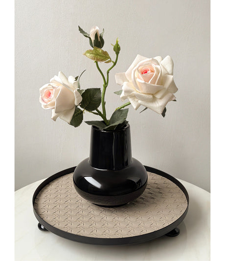 LIVETAI Aveline Elegant Round Ceramic Vase - Luxury Living Room Decor from LIVETAI