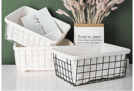 LIVETAI Aveline Stylish Storage Iron Basket Basketball Snacks from LIVETAI