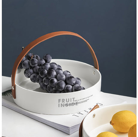 LIVETAI Breckenridge Luxurious Nordic Leather Coffee Table from LIVETAI