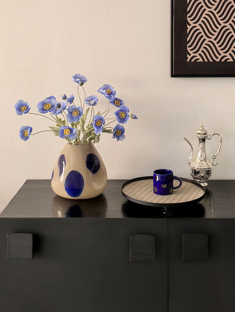 LIVETAI Callidora Elegant Glass Vase Dining Table Centerpiece from LIVETAI