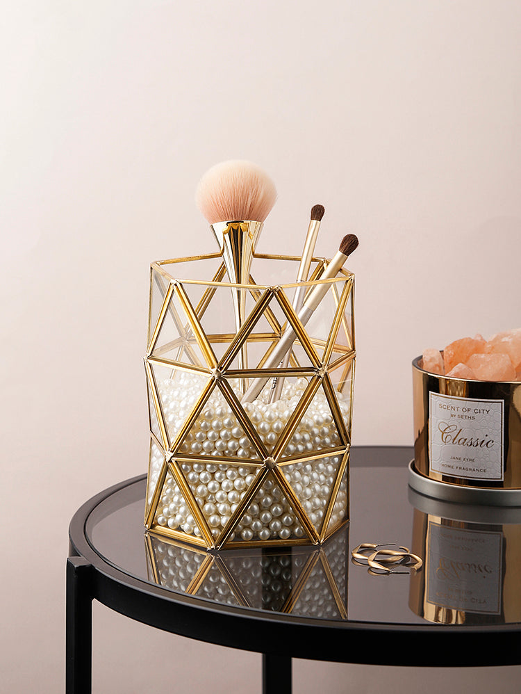 LIVETAI Elysia Chic Scandinavian Storage System Dressing Table Brush Organizer from LIVETAI