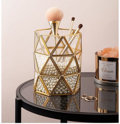 LIVETAI Elysia Chic Scandinavian Storage System Dressing Table Brush Organizer from LIVETAI
